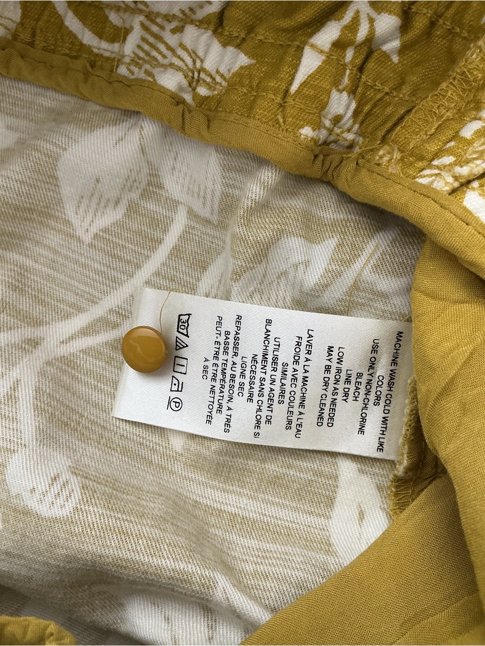 Anthropologie The Somerset Wide Leg Jumpsuit in Yellow Chartreuse Floral - Picture 10 of 11